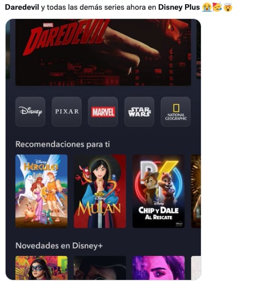 Daredevil ya esta en Disney+