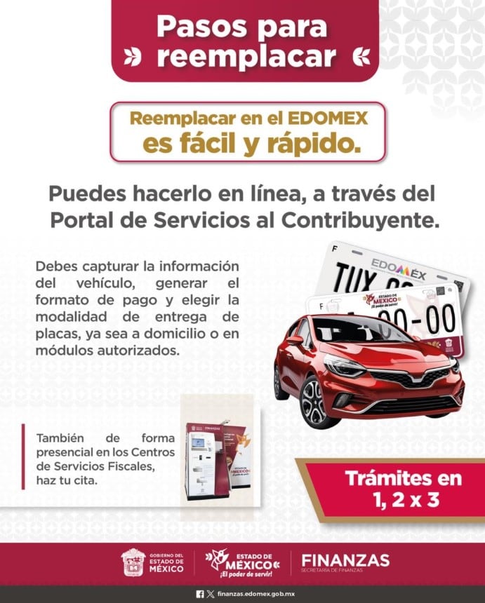 Esto cuesta elegir los dígitos de tu placa vehicular en Edomex