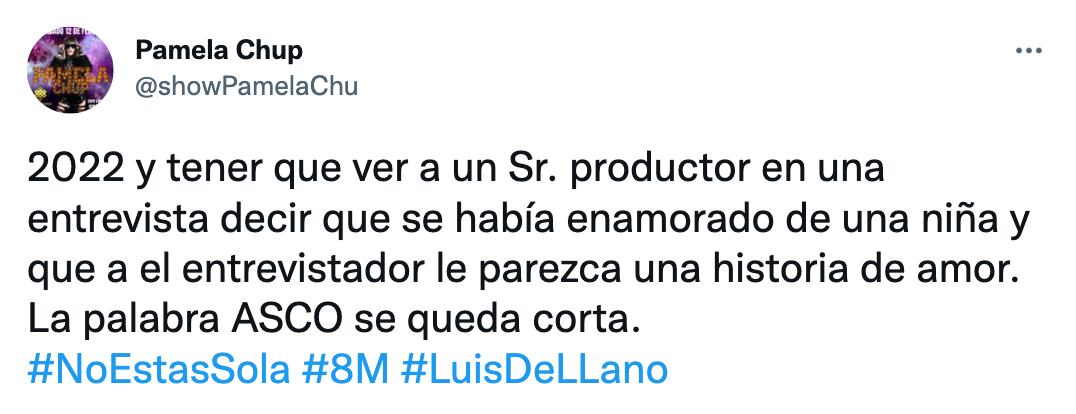 Tuit de Pamela Chup