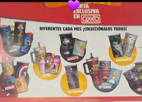 Termos coleccionables del Oxxo