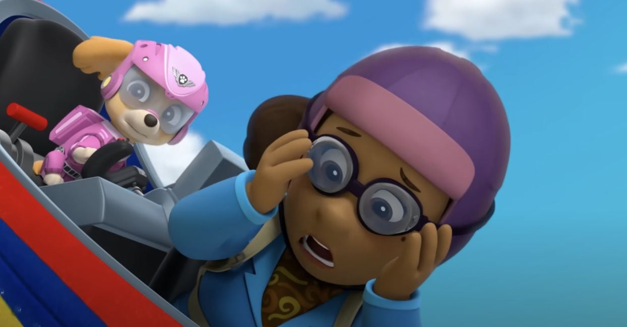 Rescates de Skye de Paw Patrol en el aire