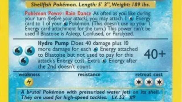 Blastoise de Pokémon TCG