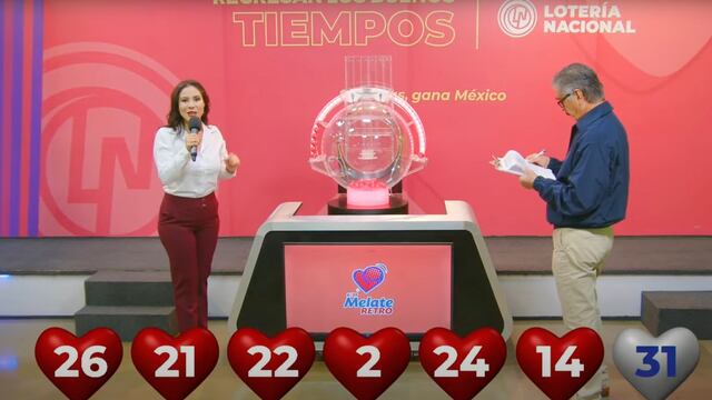 ESTOS SON LOS NÚMEROS GANADORES DEL SORTEO Sorteo Melate Retro 1443 DE LA LOTERÍA NACIONAL HOY 16 DE JULIO 2024