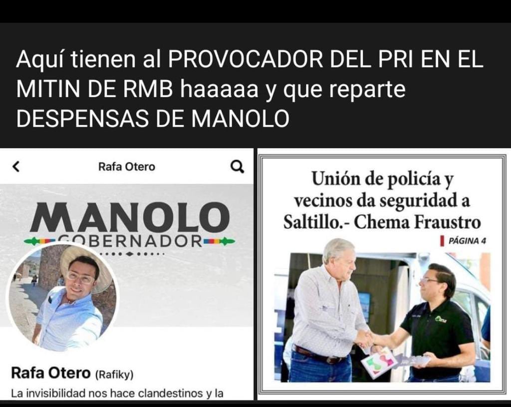 Provocador en mitin de Ricardo Mejía Berdeja