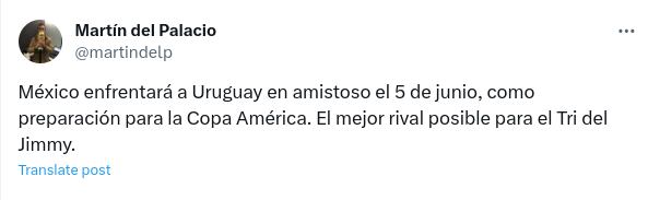 Selección Mexicana y su próximo partido