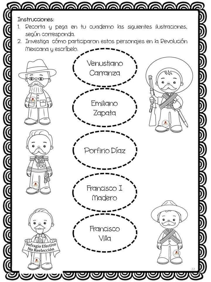 Actividades escolares de la Revolución Mexicana para hacer el 20 de noviembre