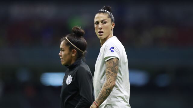 Jennifer Hermoso de Pachuca durante el partido America vs Pachuca,