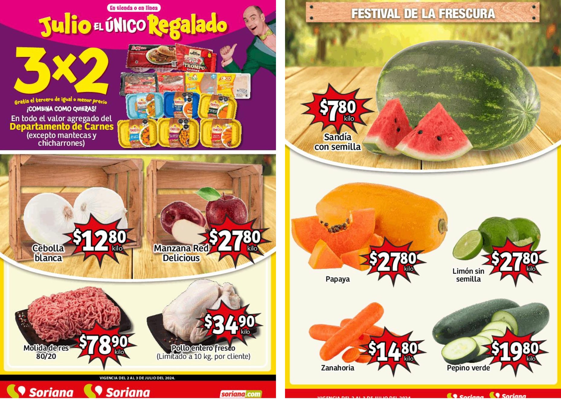 Estos son los mejores descuentos en Soriana Mercado del 3 de julio 2024