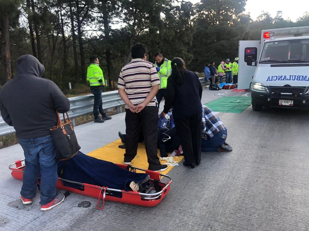 Accidente en autopista México-Puebla
