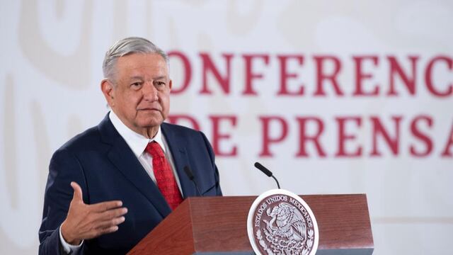 Andrés Manuel López Obrador en Palacio Nacional