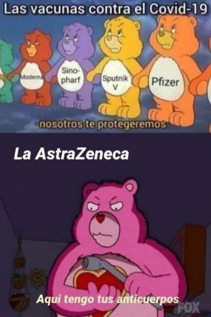 Memes del refuerzo de la vacuna AstraZeneca