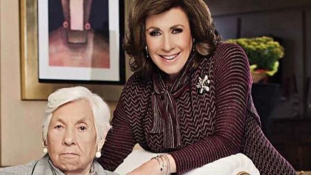 Laura Zapata y su abuela, Eva Mange