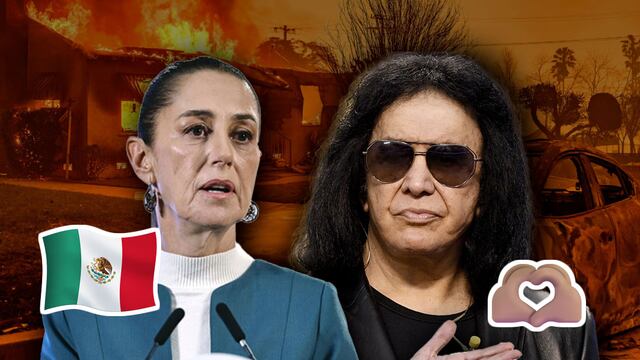Gene Simmons agradece a Claudia Sheinbaum su ayuda a Los Ángeles