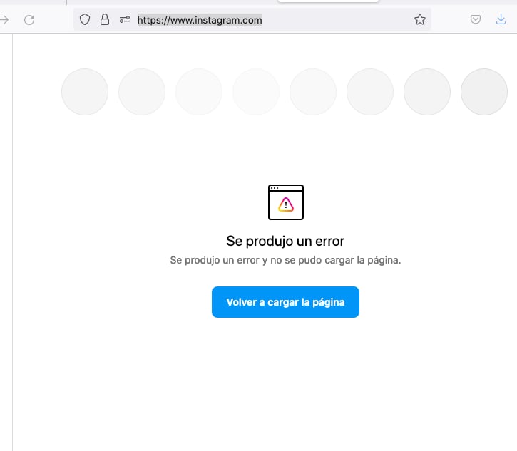 Instagram reporta falla este 19 de septiembre.