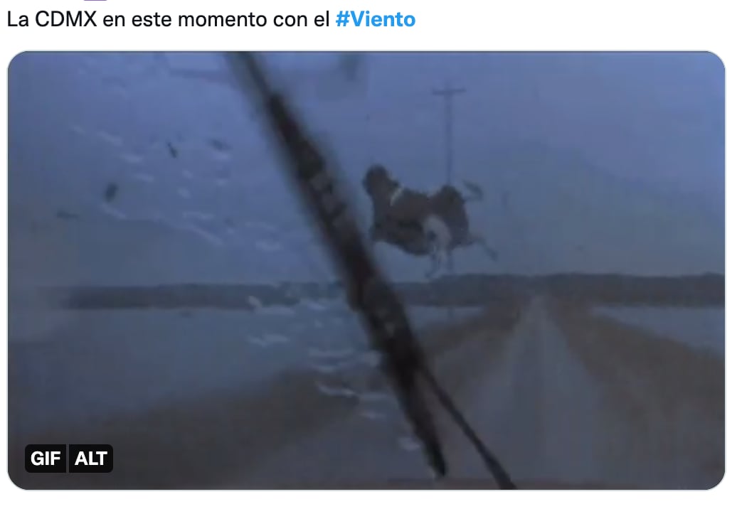 memes sobre el viento en CDMX el 22 de mayo 2022