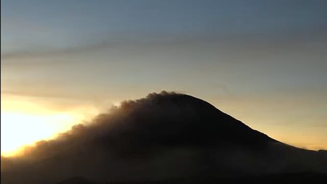 Volcán Popocatépetl el 8 de enero