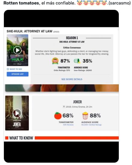 Memes de Rotten Tomatoes por malas críticas a Black Adam