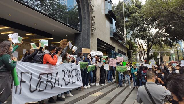Protesta de estudiantes del CIDE