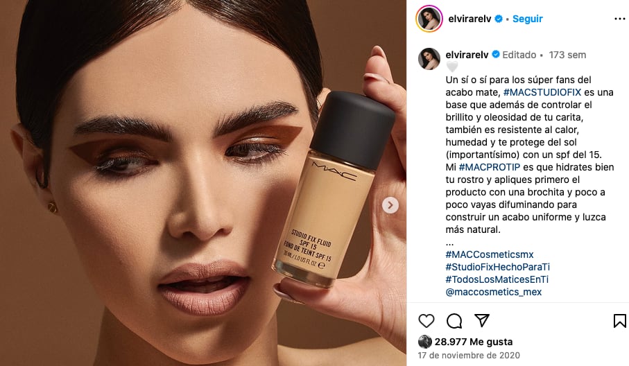 Elvira Ramírez evidencia que ella es la primera embajadora trans de MAC.