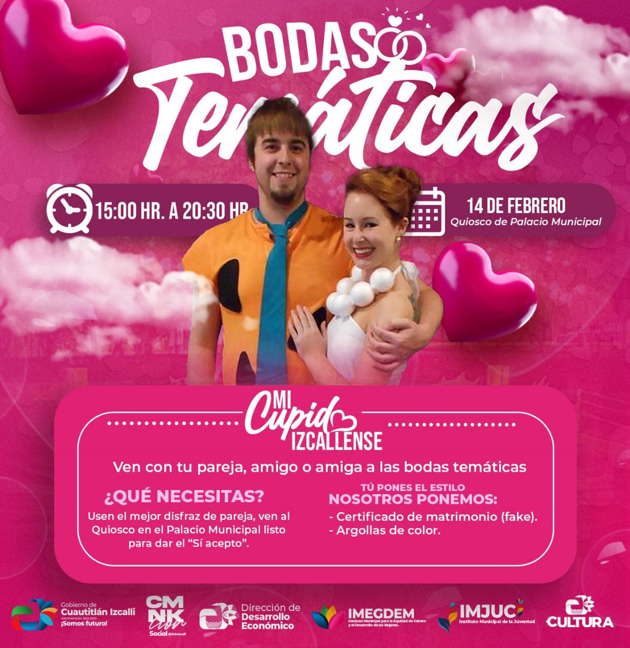 Cuautitlán Izcalli invita al festejo del Día del Amor y la Amistad