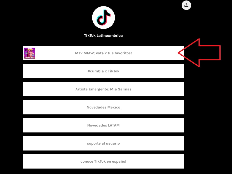 Daniela Rodrice categoría de TikTok.