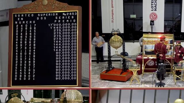Resultados Sorteo Superior 2853 de Lotería Nacional: Ganadores de hoy 25 de julio