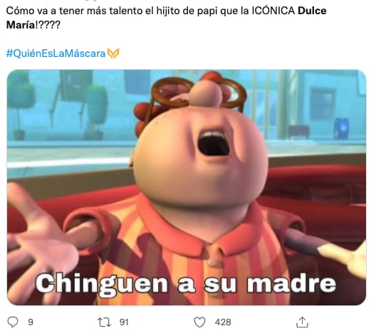 Memes de la eliminación de Dulce María como Leona en '¿Quién es la Máscara?'