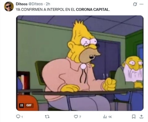 Memes por el cartel del Corona Capital 2025