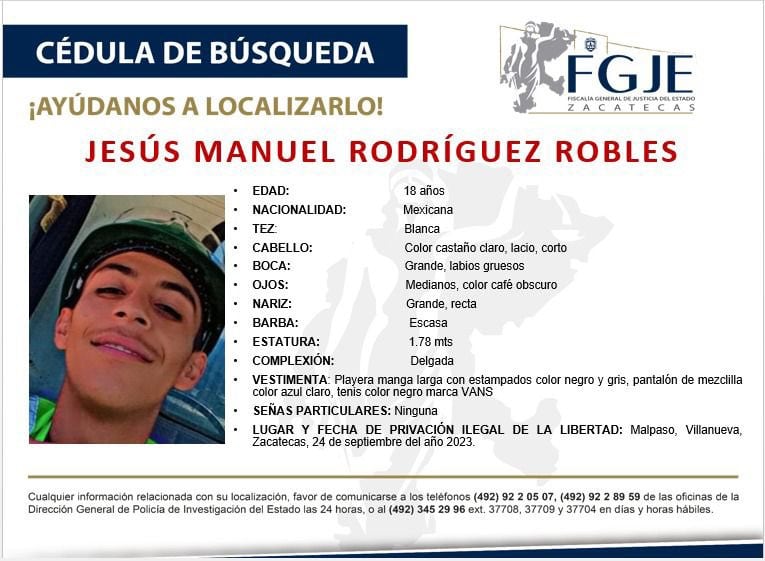 Jóvenes secuestrados en Zacatecas