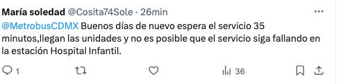 Retrasos en el Metrobús