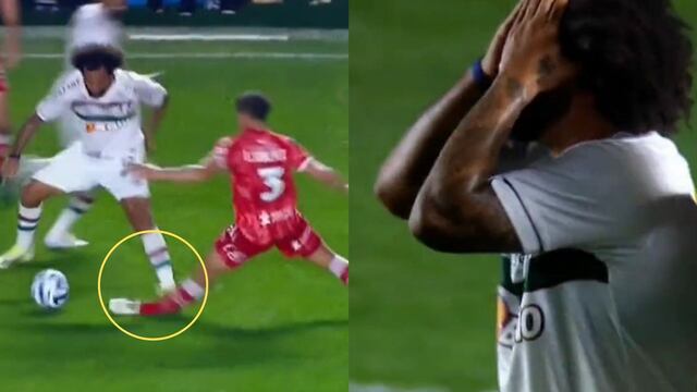 Marcelo provocó una brutal lesión a un rival en la Copa Libertadores.
