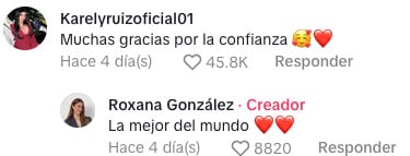 Karely Ruiz agradece a dueña de pañaleras Nunut la confianza.