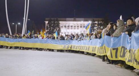 Manifestaciones pacíficas en Ucrania