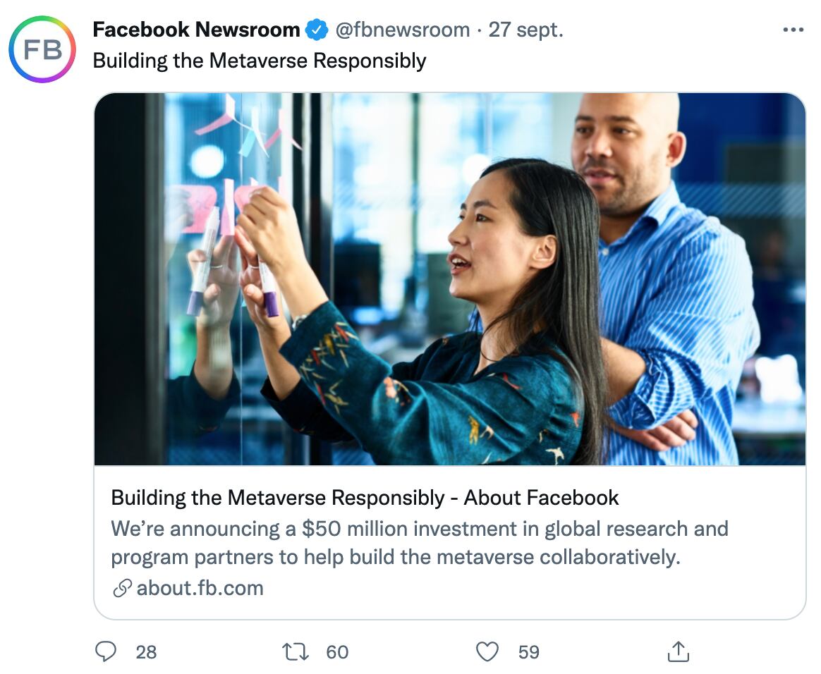 Comunicado de Facebook