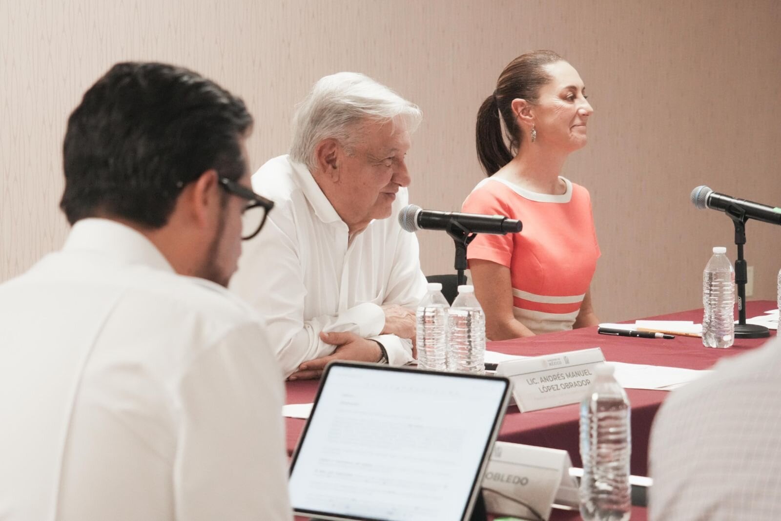 AMLO y Claudia Sheinbaum en Ciudad Juárez