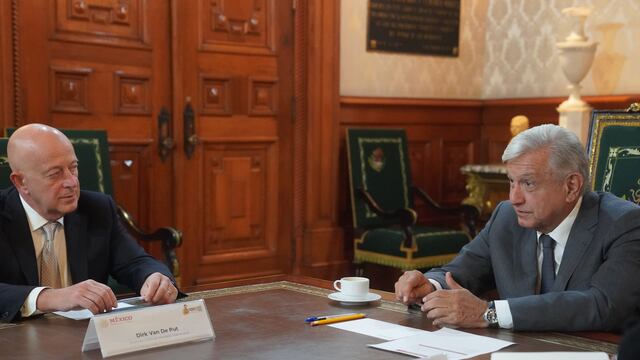 AMLO en reunión con Mondelēz International