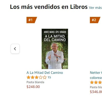 Libro de AMLO, el más vendido en Amazon
