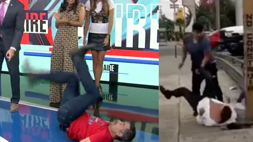 Omar Chaparro se burla de Alfredo Adame e imita sus ‘patadas de bicicleta’ (VIDEO)