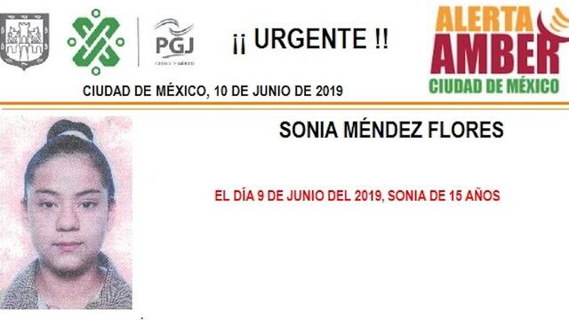 Sonia Mendez tiene 15 años de edad