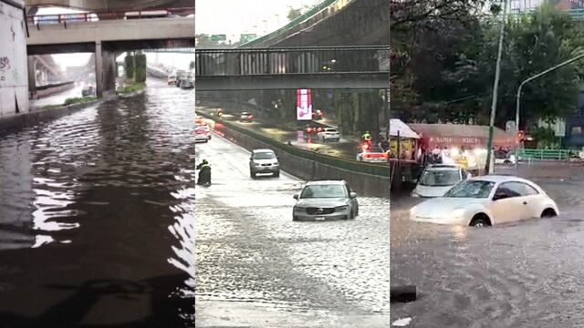 Lluvias dejan inundaciones en la CDMX