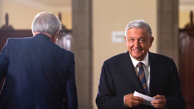 Aspecto de la conferencia matutina de este 13 de marzo