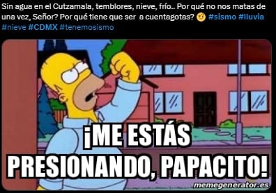 Memes sismo y lluvia en CDMX