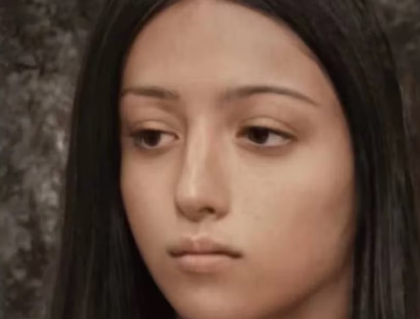 Rostro de la Virgen de Guadalupe con IA