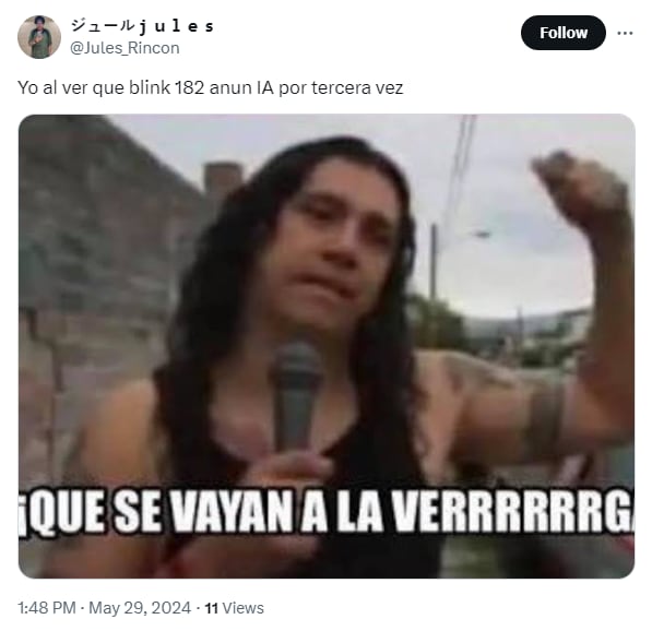 Memes por el concierto de Blink 182 en el Foro Sol