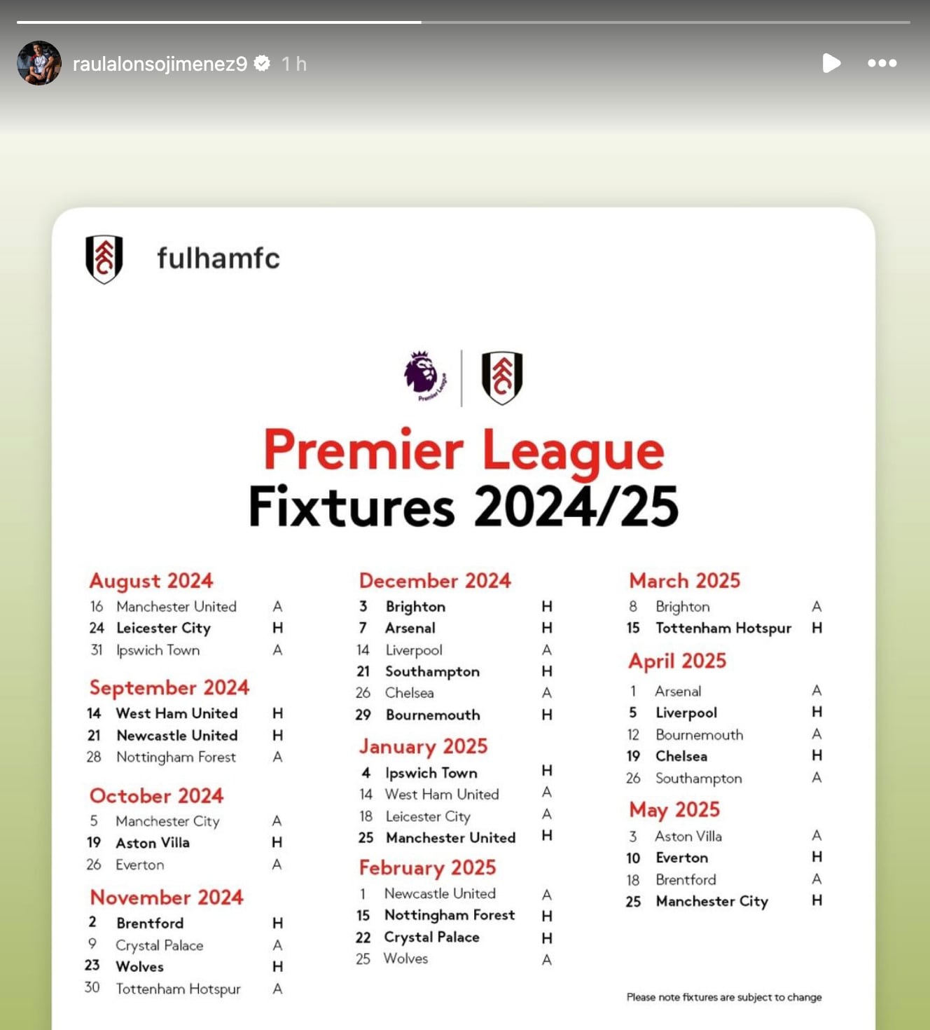 Historia de Raúl Jiménez