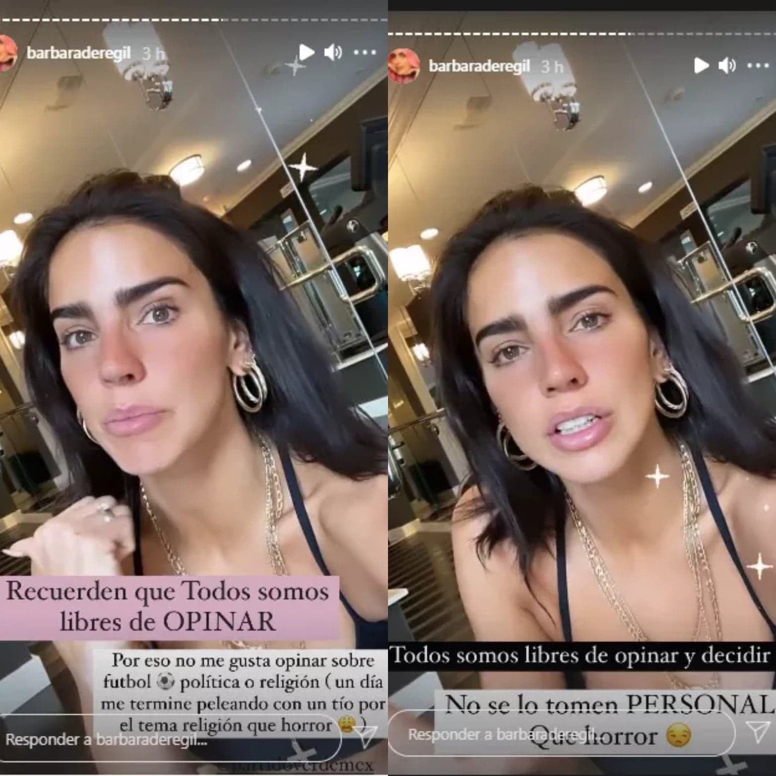 Bárbara de Regil habla sobre una propuesta del Partido Verde.