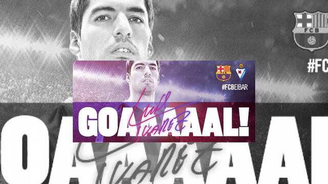 Luis Suárez empato el encuentro ante el Eibar en el Camp Nou