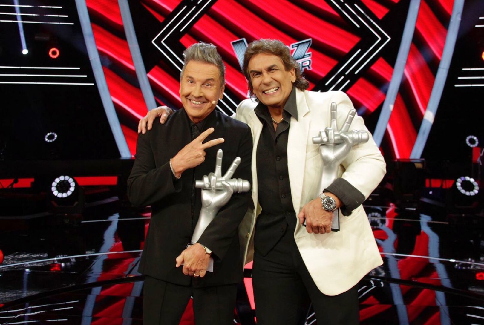 Omar Alexander y Ricardo Montaner en La Voz Senior