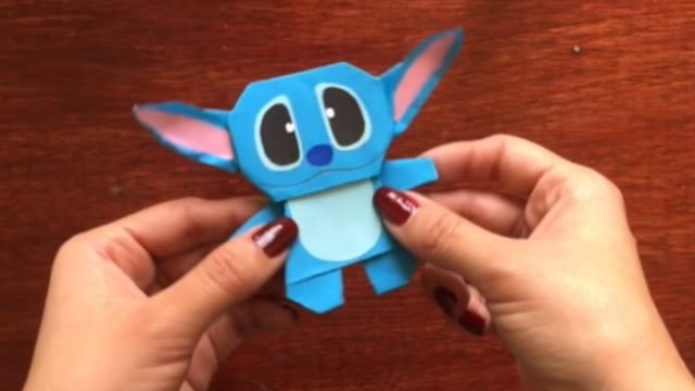 Stitch origami fácil