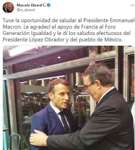 Tuit de Ebrard